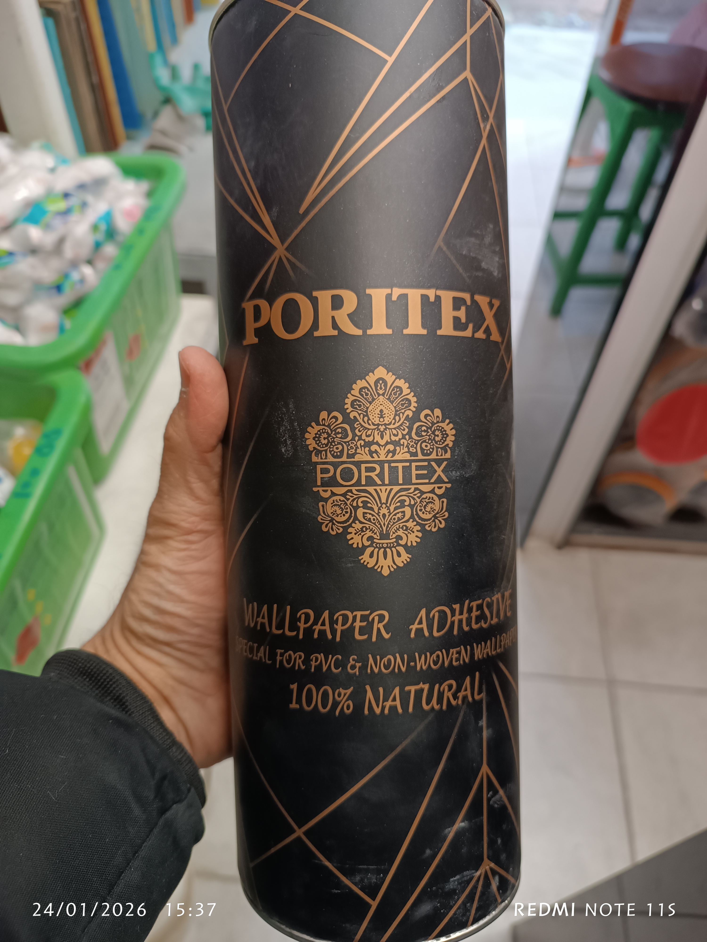 تصویر چسب کاغذ دیواری پوریتکی Wallpaper adhesive poritex